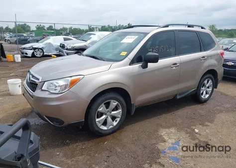 2015 Subaru Forester 2.5I из США, поврежденный, VIN JF2SJABC3FH437635